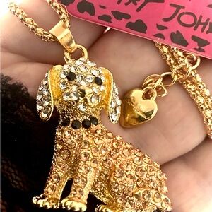 PUPPY DOG NECKLACE Betsey Johnson inspired